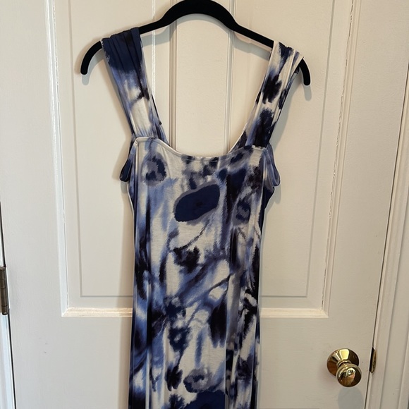 INC international concepts , never worn with tags , maxi dress , Blue and white - Picture 4 of 6